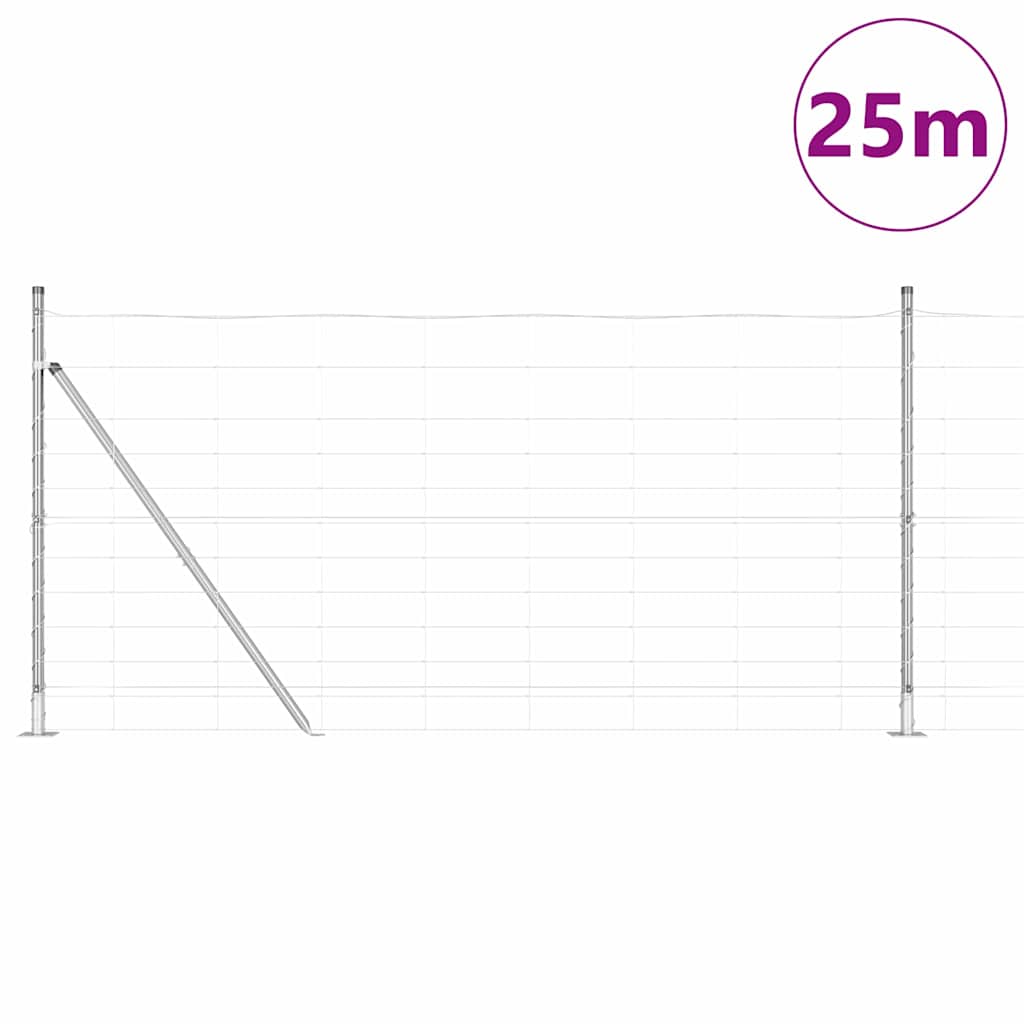 Afrasteringspaal Gegalvaniseerd 25 x 1,2 m Staal is nu te koop bij PeponiXL, paradijselijk wonen!
