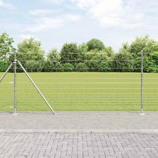 Afrasteringspaal Gegalvaniseerd 25 x 1,2 m Staal is nu te koop bij PeponiXL, paradijselijk wonen!