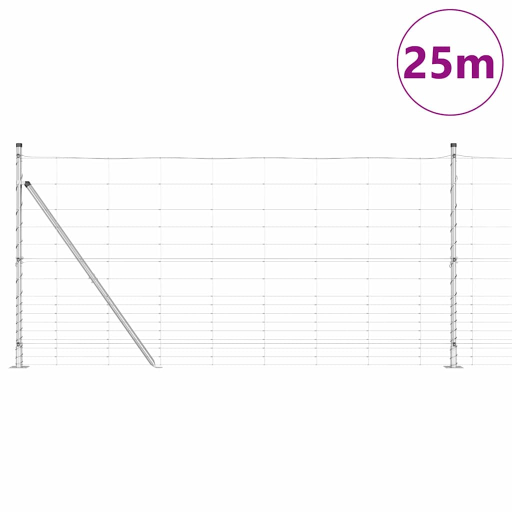 Afrasteringspaal Gegalvaniseerd 25 x 1,2 m Staal is nu te koop bij PeponiXL, paradijselijk wonen!
