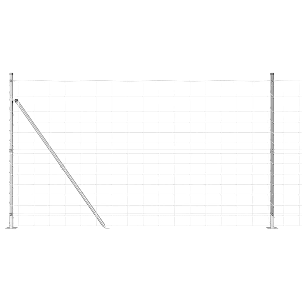 Afrasteringspaal Gegalvaniseerd 25 x 1,4 m Staal is nu te koop bij PeponiXL, paradijselijk wonen!