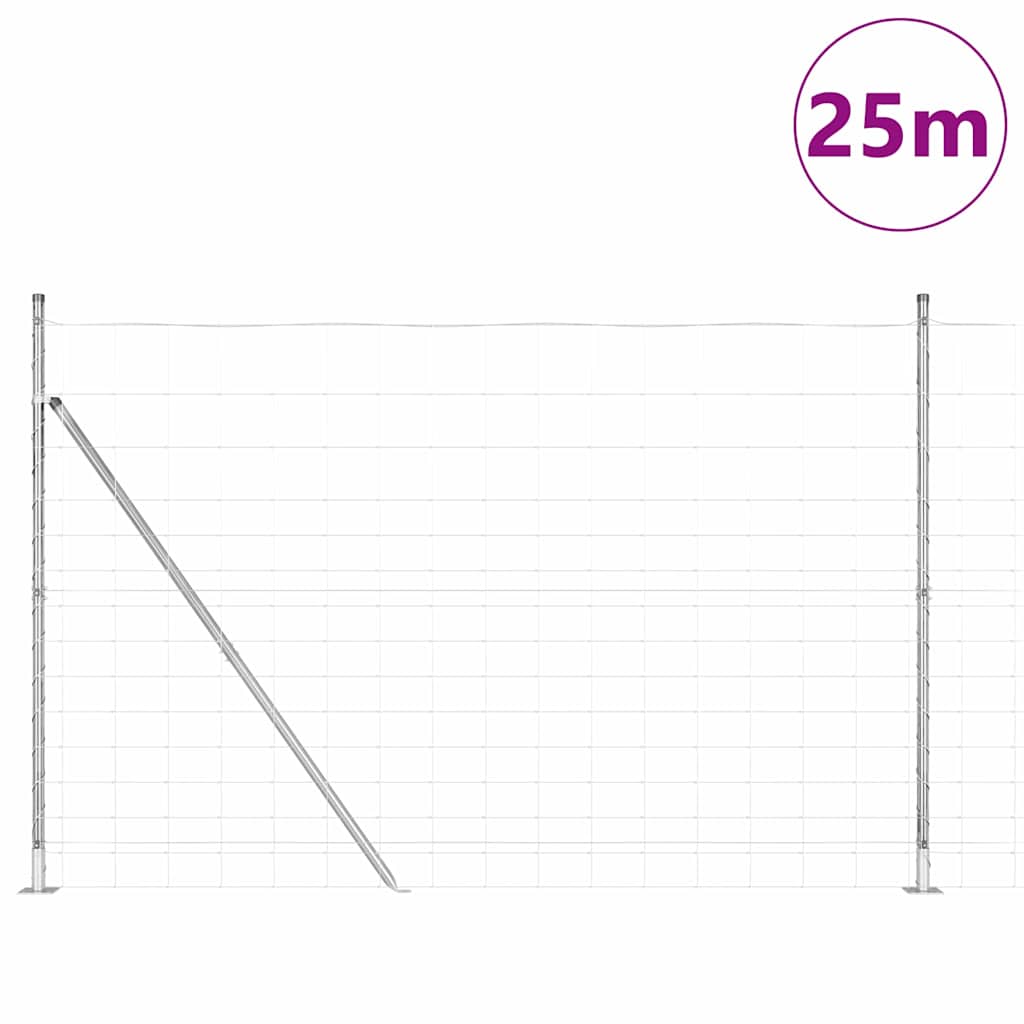 Afrasteringspaal Gegalvaniseerd 25 x 1,6 m Staal is nu te koop bij PeponiXL, paradijselijk wonen!
