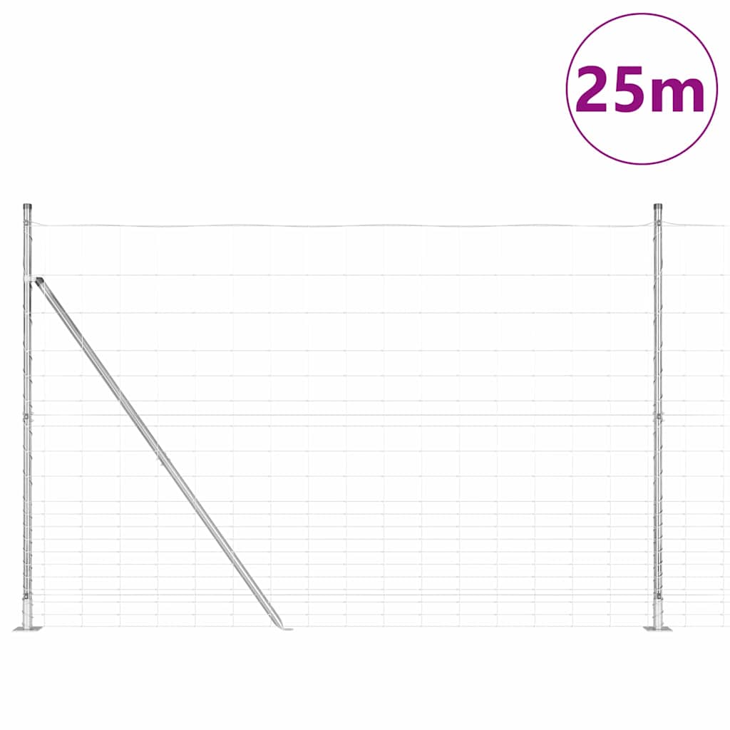 Afrasteringspaal Gegalvaniseerd 25 x 1,6 m Staal is nu te koop bij PeponiXL, paradijselijk wonen!