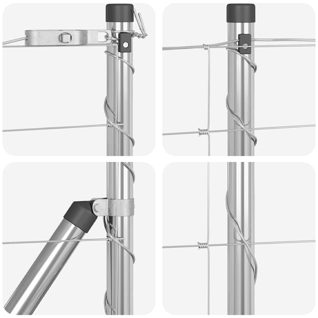 Afrasteringspaal Gegalvaniseerd 50 x 0,8 m Staal is nu te koop bij PeponiXL, paradijselijk wonen!