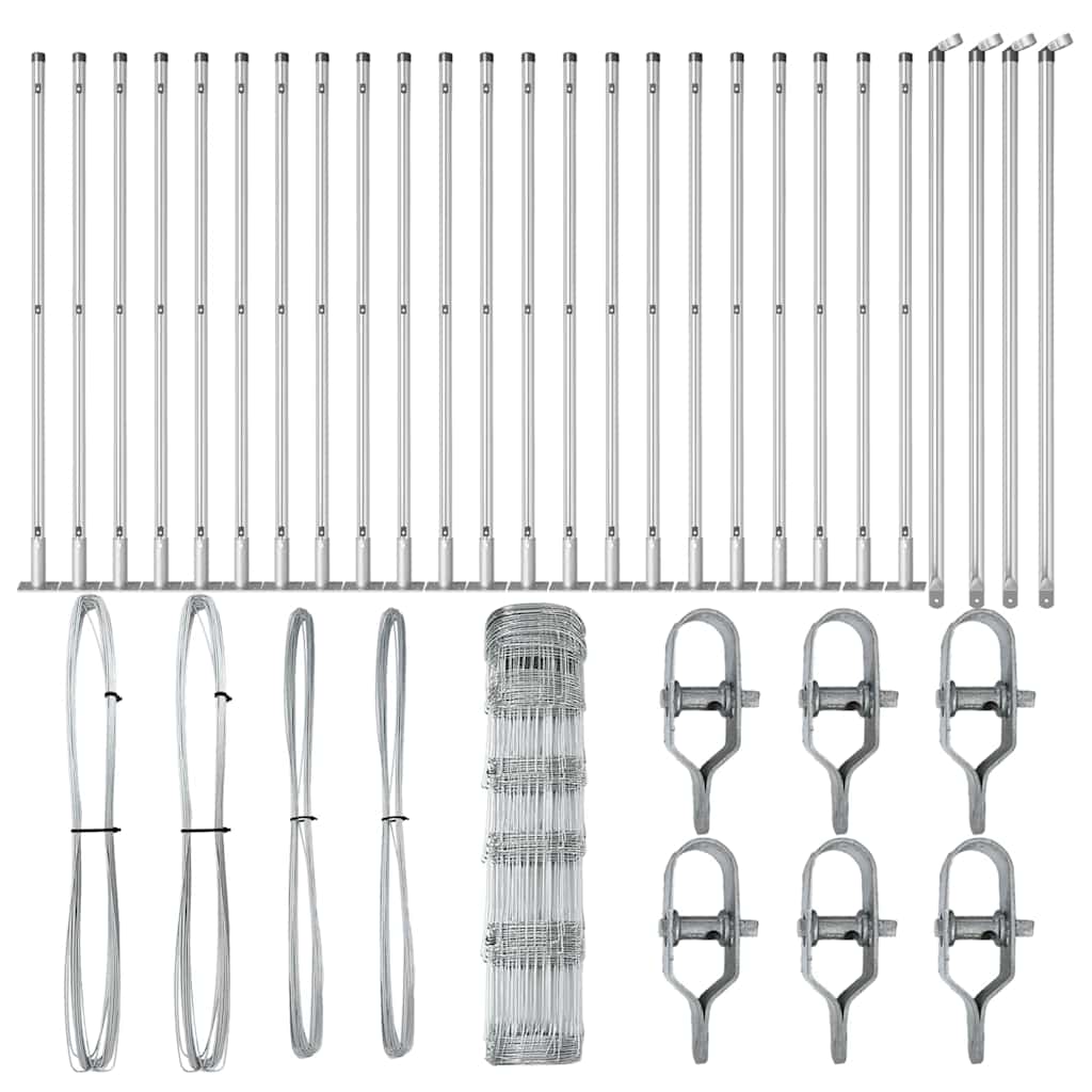 Afrasteringspaal Gegalvaniseerd 50 x 0,8 m Staal is nu te koop bij PeponiXL, paradijselijk wonen!