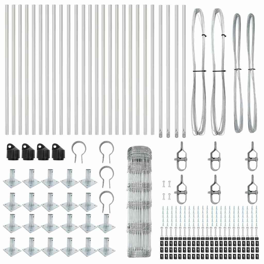 Afrasteringspaal Gegalvaniseerd 50 x 0,8 m Staal is nu te koop bij PeponiXL, paradijselijk wonen!