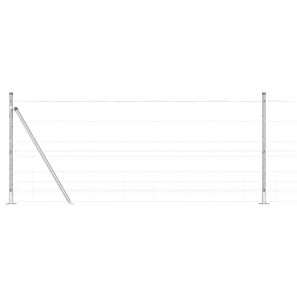 Afrasteringspaal Gegalvaniseerd 50 x 1 m Staal is nu te koop bij PeponiXL, paradijselijk wonen!