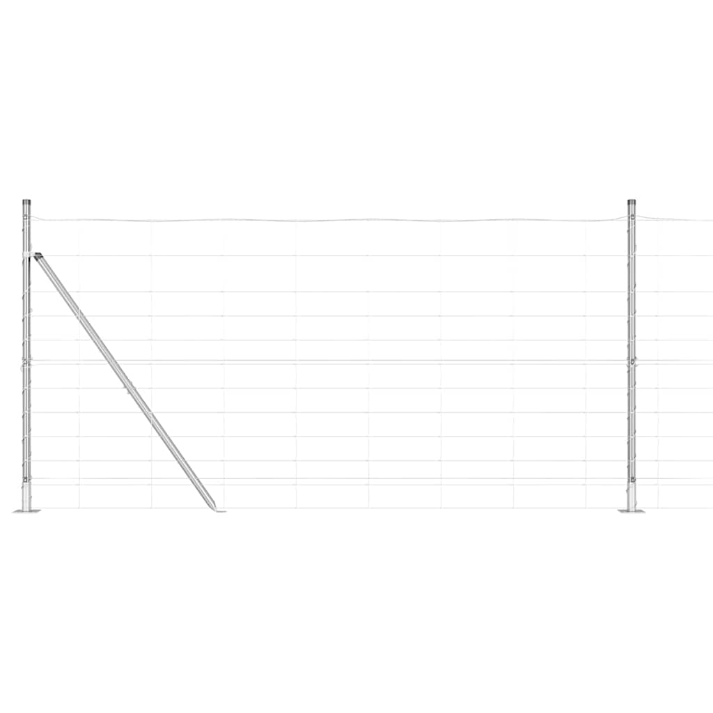 Afrasteringspaal Gegalvaniseerd 50 x 1,2 m Staal is nu te koop bij PeponiXL, paradijselijk wonen!