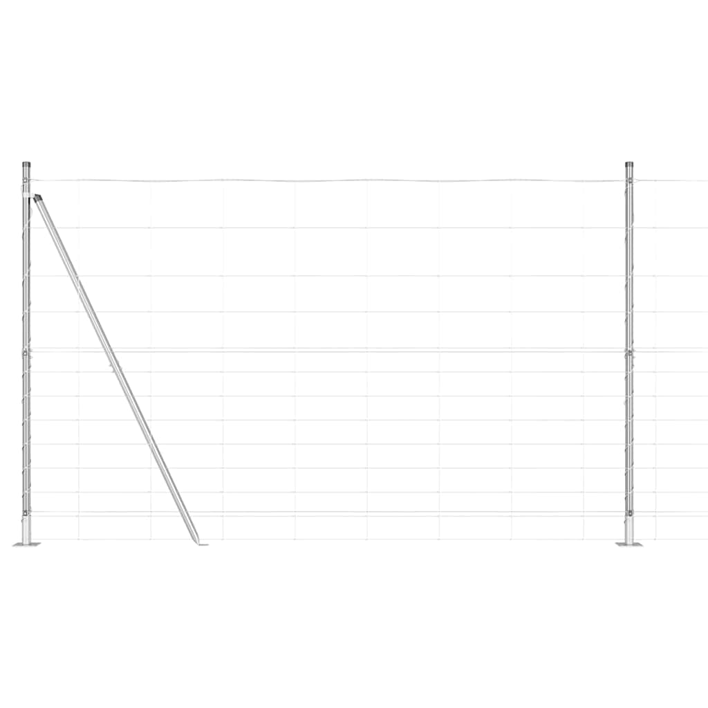 Afrasteringspaal Gegalvaniseerd 50 x 1,5 m Staal is nu te koop bij PeponiXL, paradijselijk wonen!