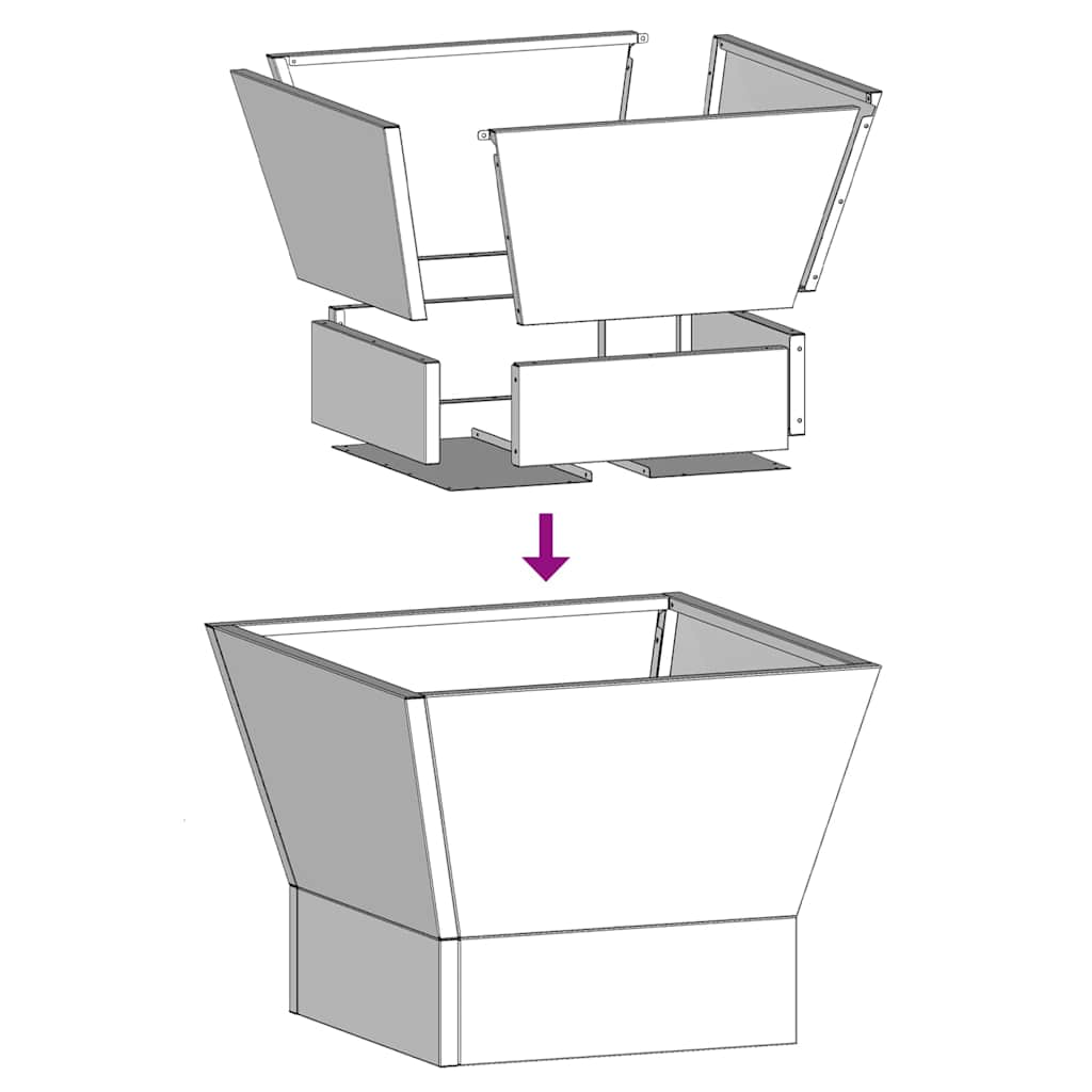 Vuurkorf Zwart 40 x 40 x 35 cm Staal is nu te koop bij PeponiXL, paradijselijk wonen!