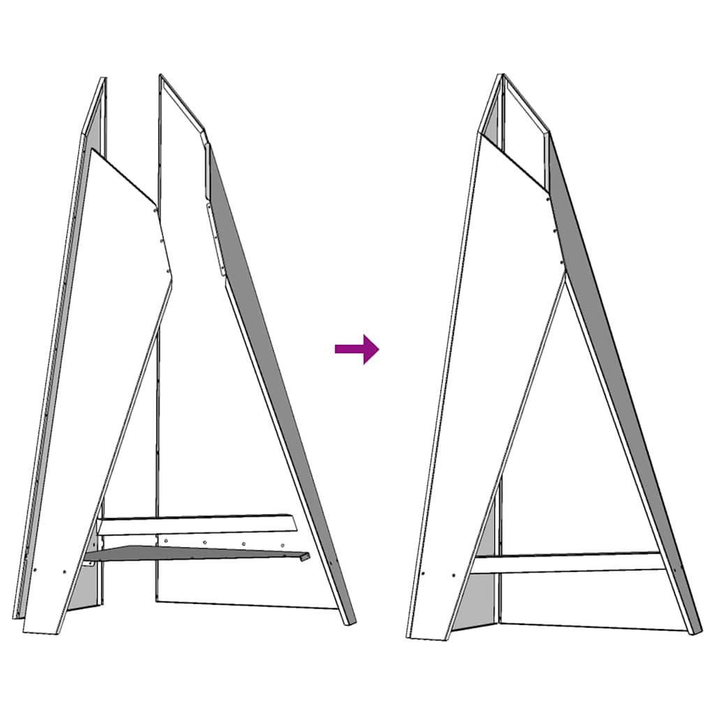 Vuurkorf Zwart 58 x 40 x 100 cm Staal is nu te koop bij PeponiXL, paradijselijk wonen!