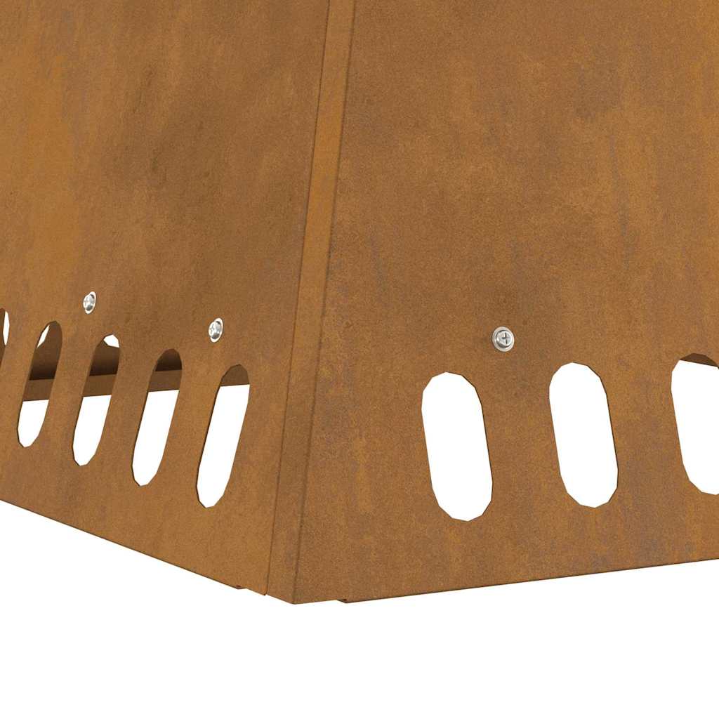 Vuurkorf Bruin 48 x 48 x 40 cm Cortenstaal is nu te koop bij PeponiXL, paradijselijk wonen!