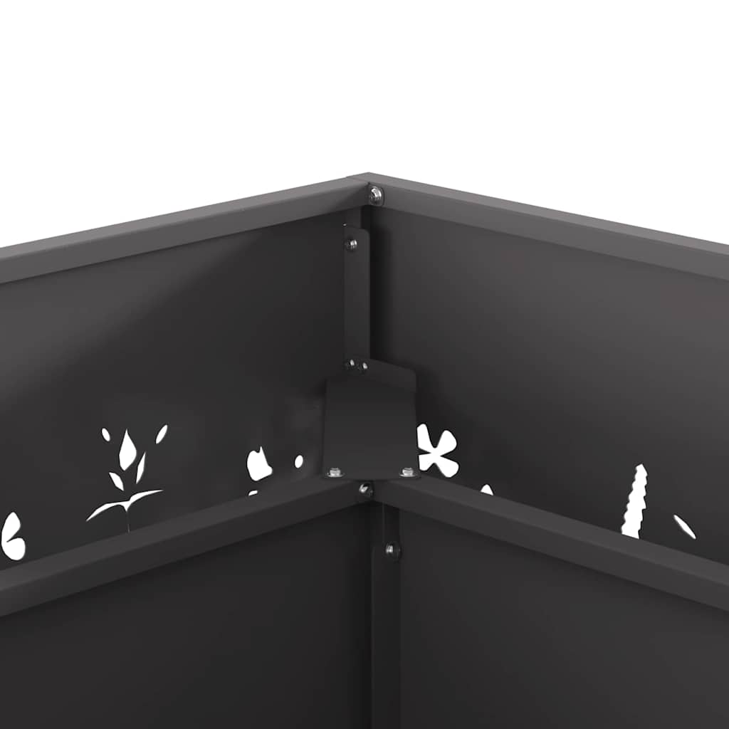 Vuurkorf Zwart 60 x 60 x 30 cm Staal is nu te koop bij PeponiXL, paradijselijk wonen!