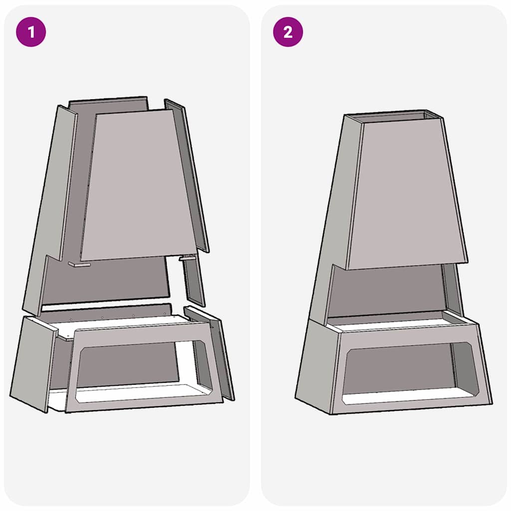 Vuurkorf Zwart 60 x 35 x 100 cm Staal is nu te koop bij PeponiXL, paradijselijk wonen!