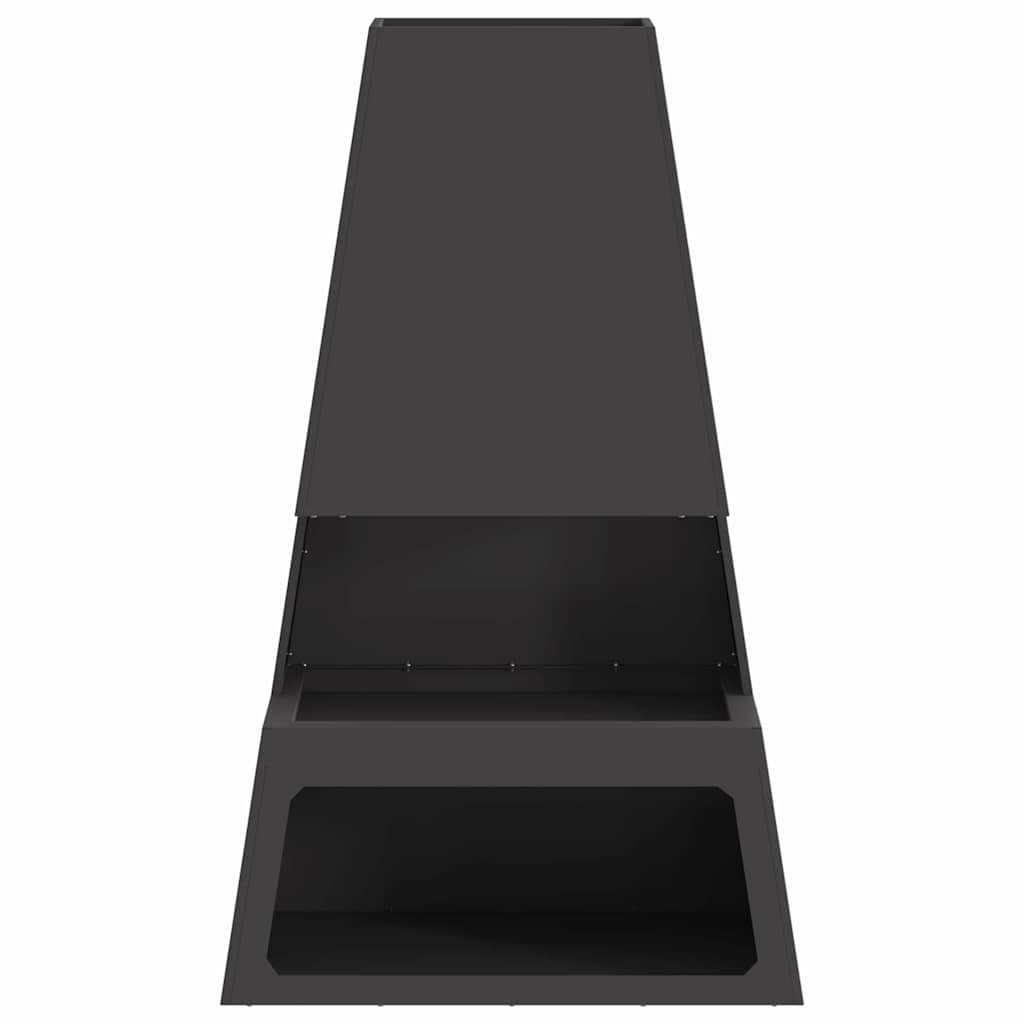 Vuurkorf Zwart 60 x 35 x 100 cm Staal is nu te koop bij PeponiXL, paradijselijk wonen!