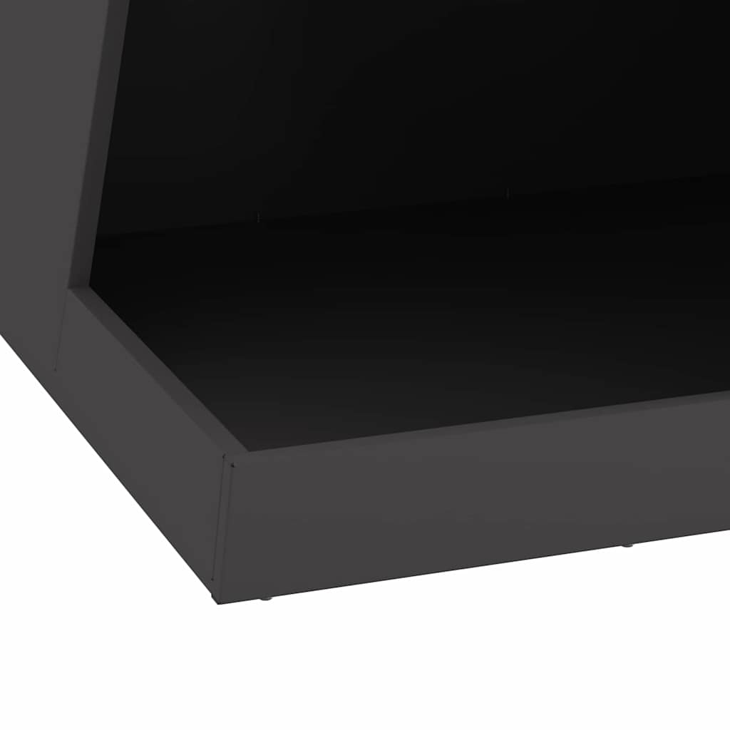 Vuurkorf Zwart 50 x 50 x 100 cm Staal is nu te koop bij PeponiXL, paradijselijk wonen!