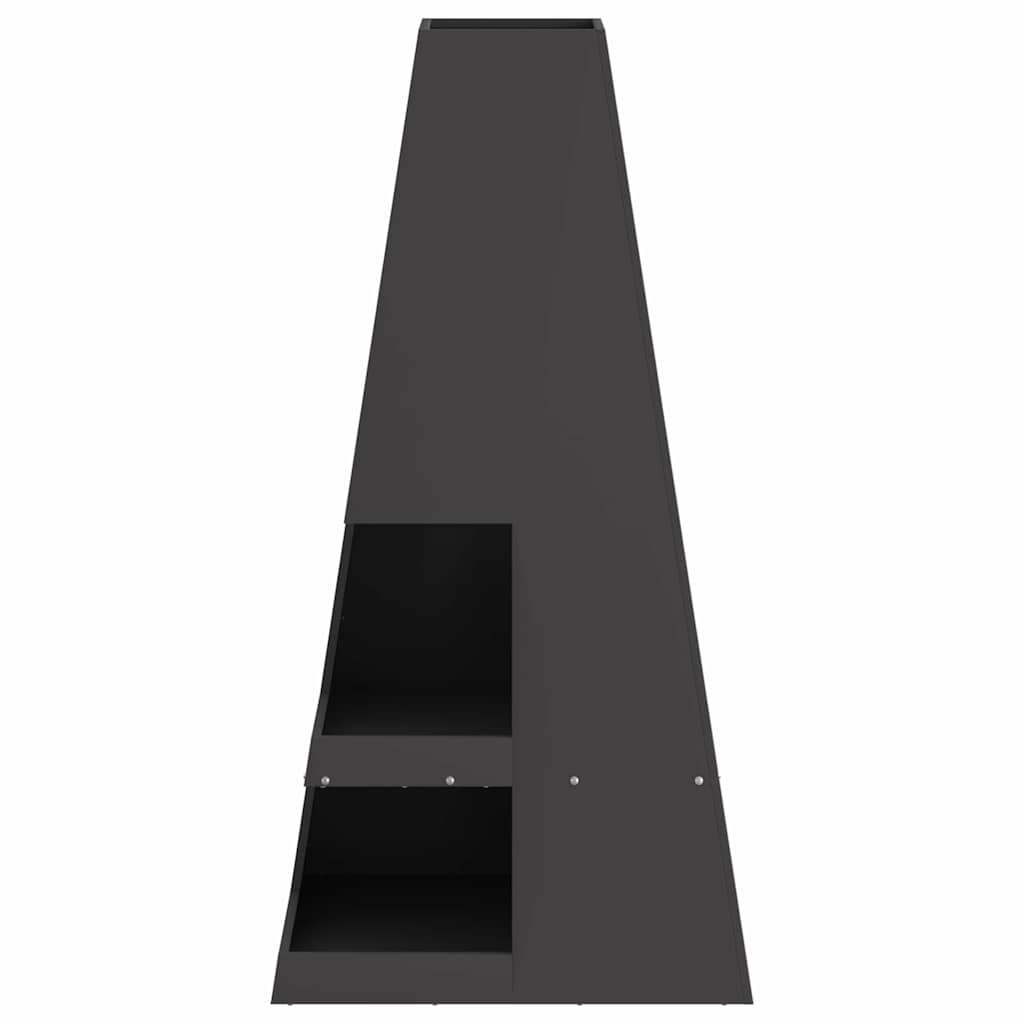 Vuurkorf Zwart 50 x 50 x 100 cm Staal is nu te koop bij PeponiXL, paradijselijk wonen!
