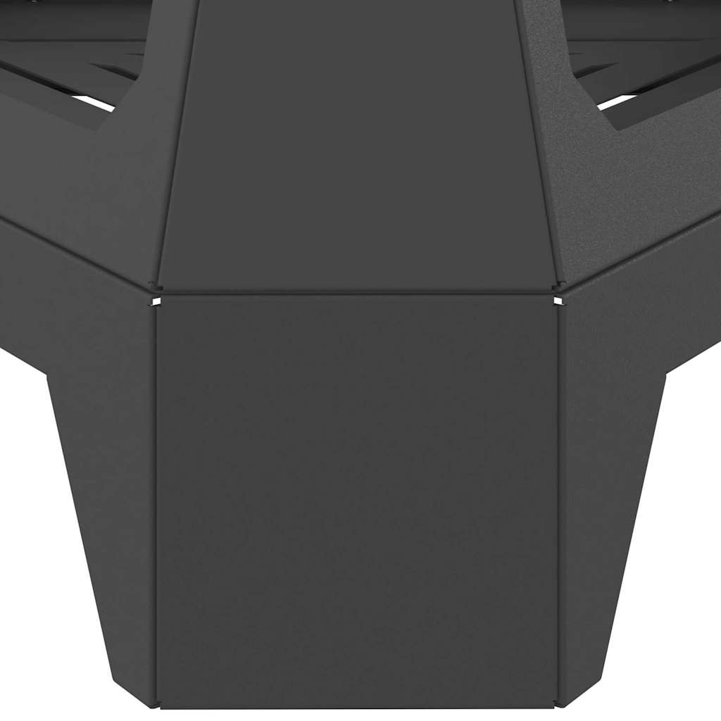 Vuurkorf Zwart 50 x 43 x 52 cm Staal is nu te koop bij PeponiXL, paradijselijk wonen!