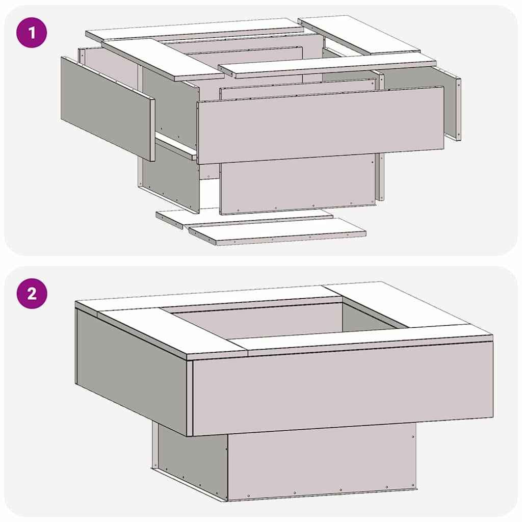 Vuurkorf Zwart 80 x 80 x 40 cm Staal is nu te koop bij PeponiXL, paradijselijk wonen!