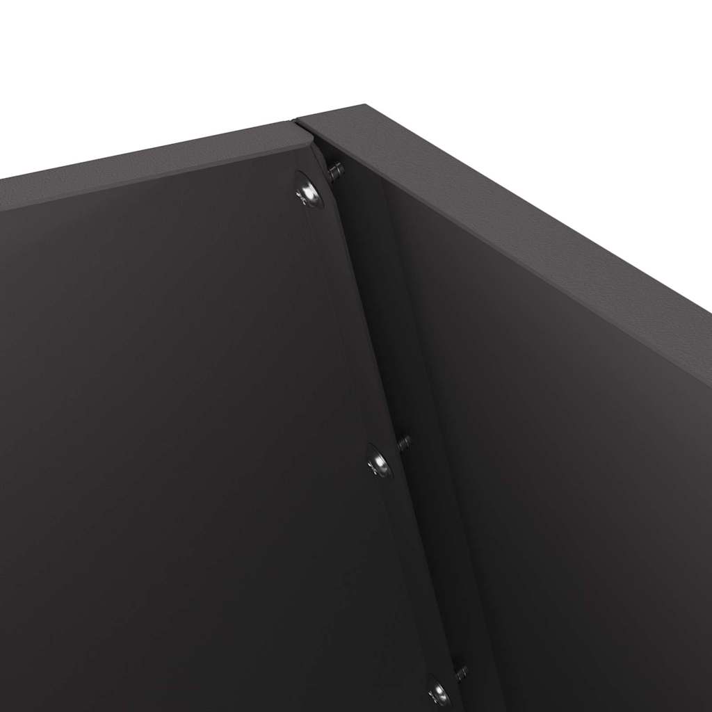 Vuurkorf Zwart 50 x 50 x 100 cm Staal is nu te koop bij PeponiXL, paradijselijk wonen!