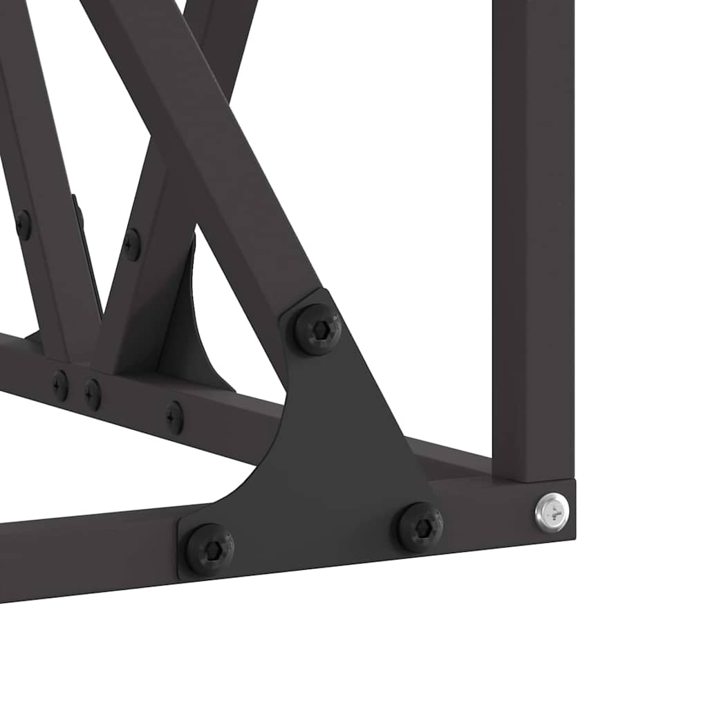 Vuurkorf Zwart 50 x 50 x 35 cm Staal is nu te koop bij PeponiXL, paradijselijk wonen!