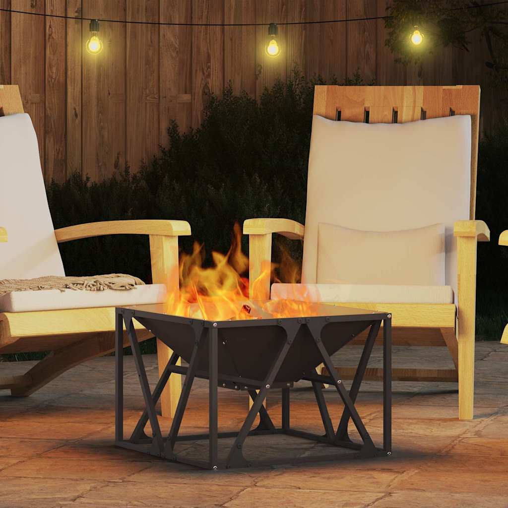 Vuurkorf Zwart 50 x 50 x 35 cm Staal is nu te koop bij PeponiXL, paradijselijk wonen!