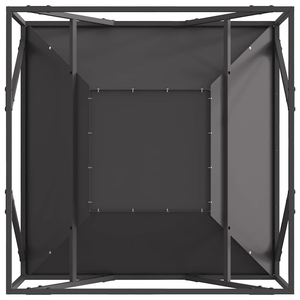 Vuurkorf Zwart 80 x 80 x 40 cm Staal is nu te koop bij PeponiXL, paradijselijk wonen!