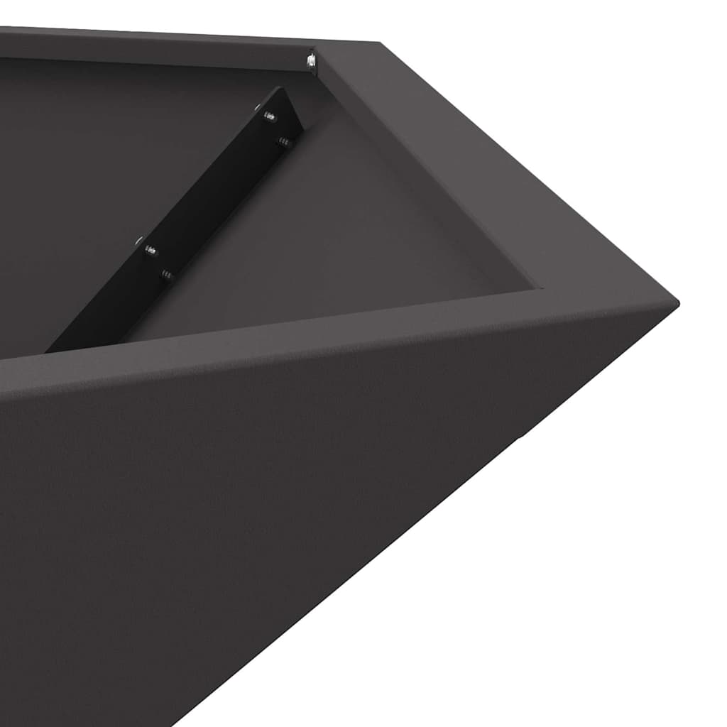 Vuurkorf Zwart 100 x 100 x 28 cm Staal is nu te koop bij PeponiXL, paradijselijk wonen!