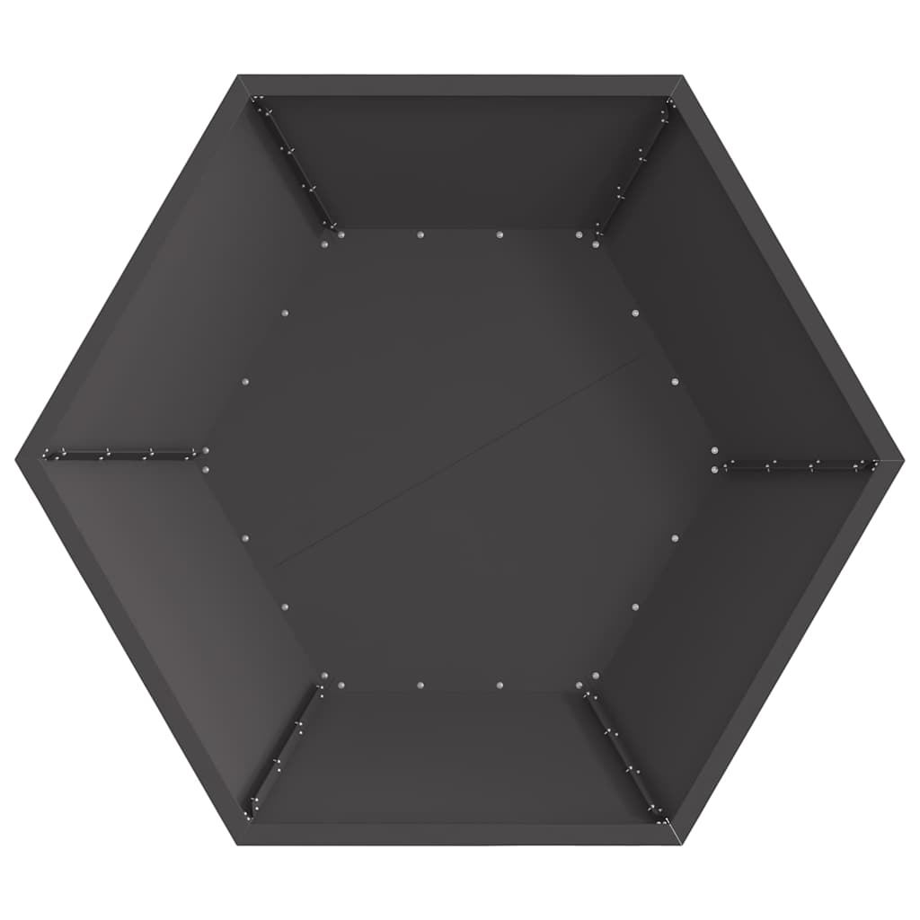 Vuurkorf Zwart 100 x 100 x 28 cm Staal is nu te koop bij PeponiXL, paradijselijk wonen!