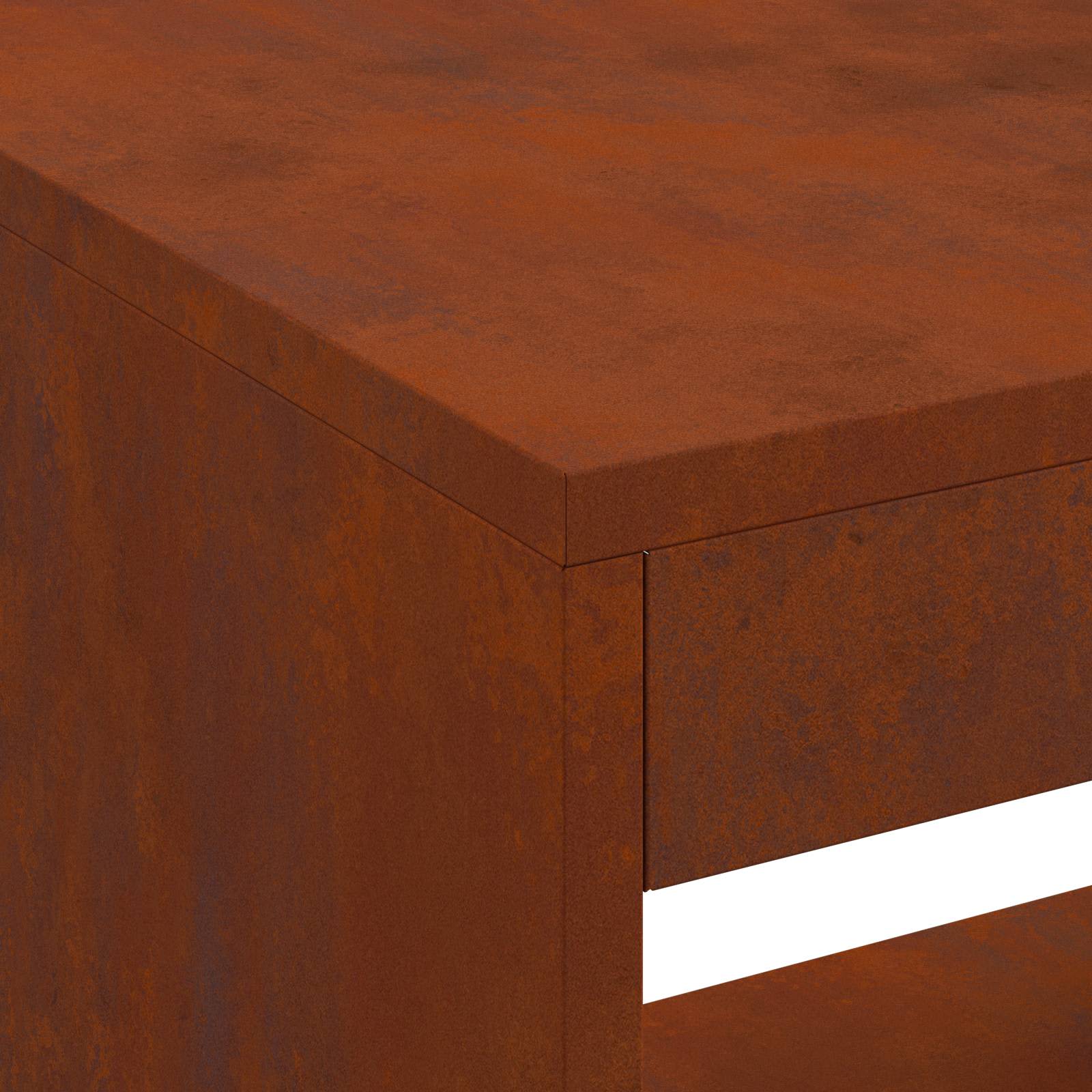 Vuurkorf Bruin 160 x 45 x 35 cm Staal is nu te koop bij PeponiXL, paradijselijk wonen!