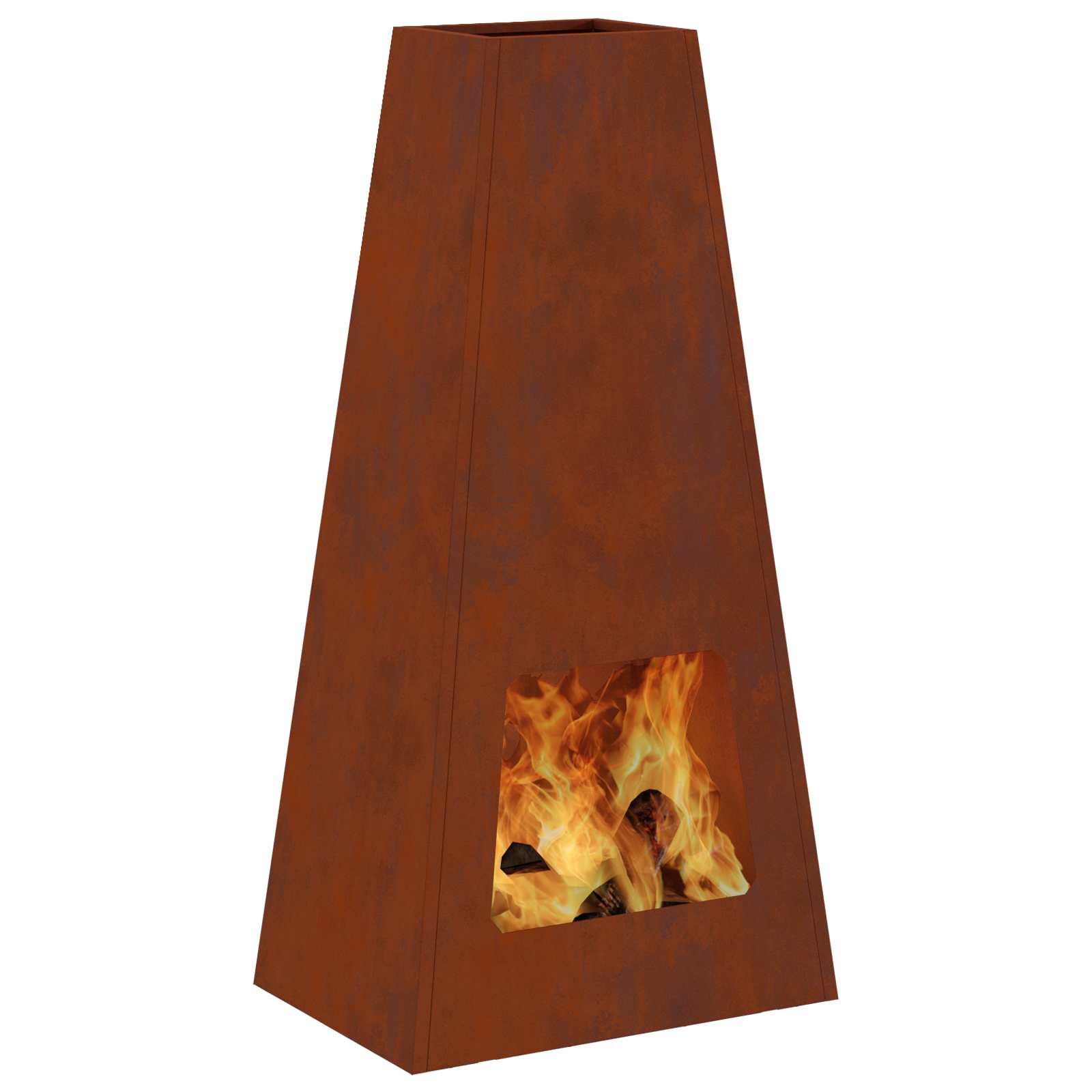 Vuurkorf Bruin 50 x 35 x 100 cm Cortenstaal is nu te koop bij PeponiXL, paradijselijk wonen!