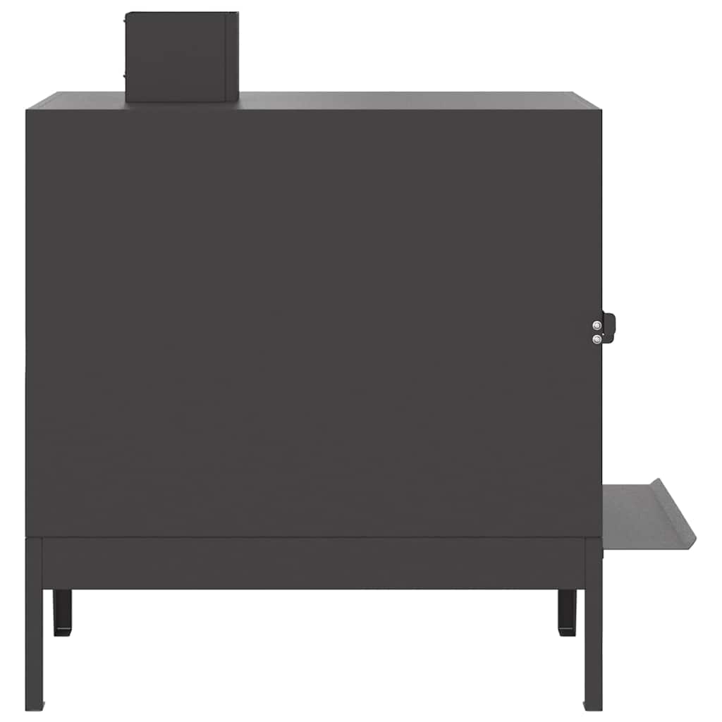 Camping Kachel Zwart 35 x 50 x 60 cm Koudgewalst staal is nu te koop bij PeponiXL, paradijselijk wonen!