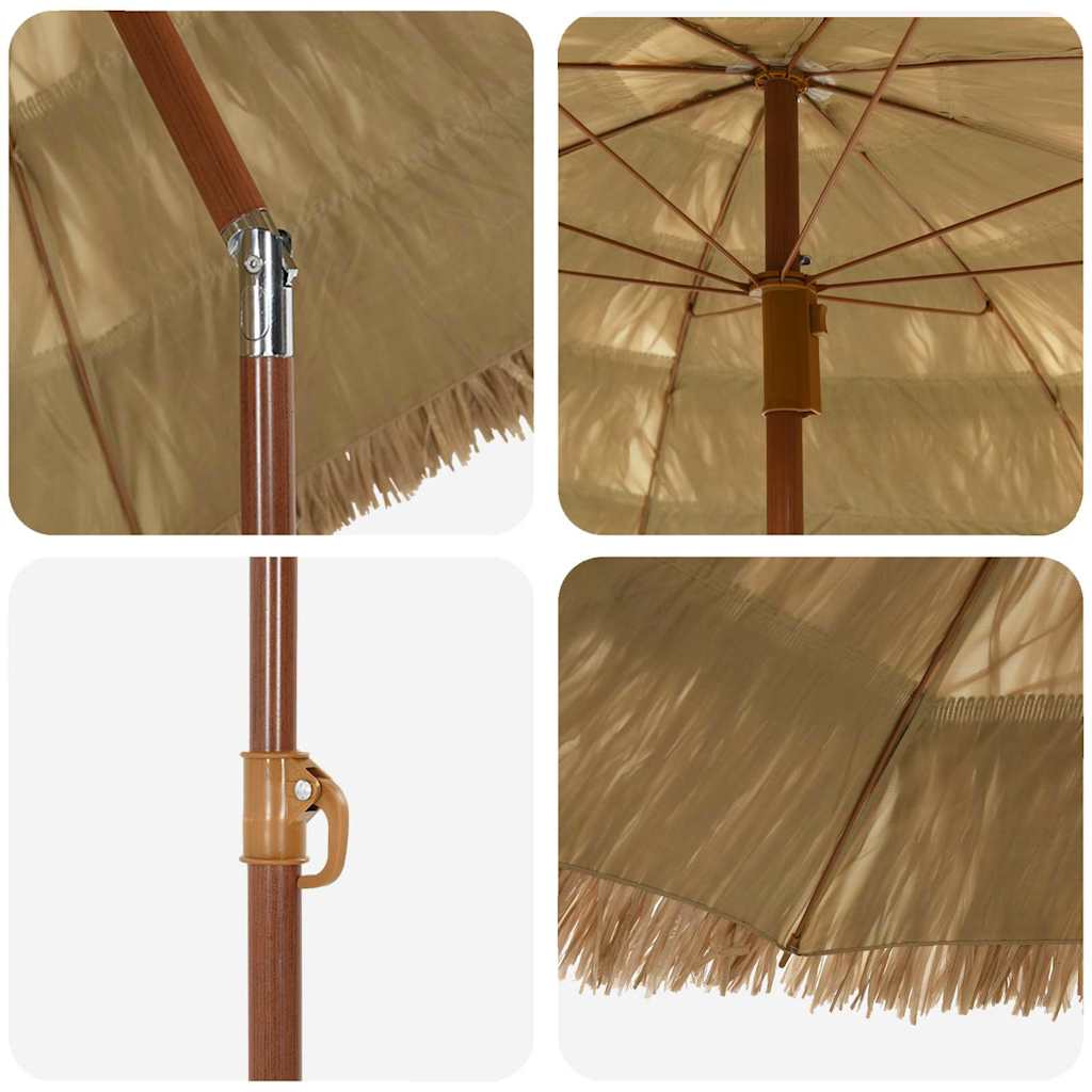 Tuinparasol Naturel 160 x 160 x 196 cm is nu te koop bij PeponiXL, paradijselijk wonen!
