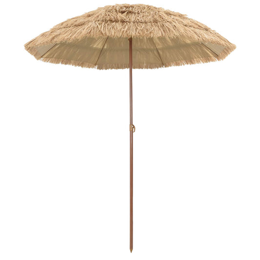 Strandparasol Naturel 255 x 255 x 255 cm Polyester en staal is nu te koop bij PeponiXL, paradijselijk wonen!