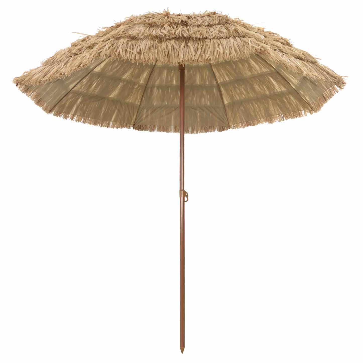 Strandparasol Naturel 255 x 255 x 255 cm Polyester en staal is nu te koop bij PeponiXL, paradijselijk wonen!