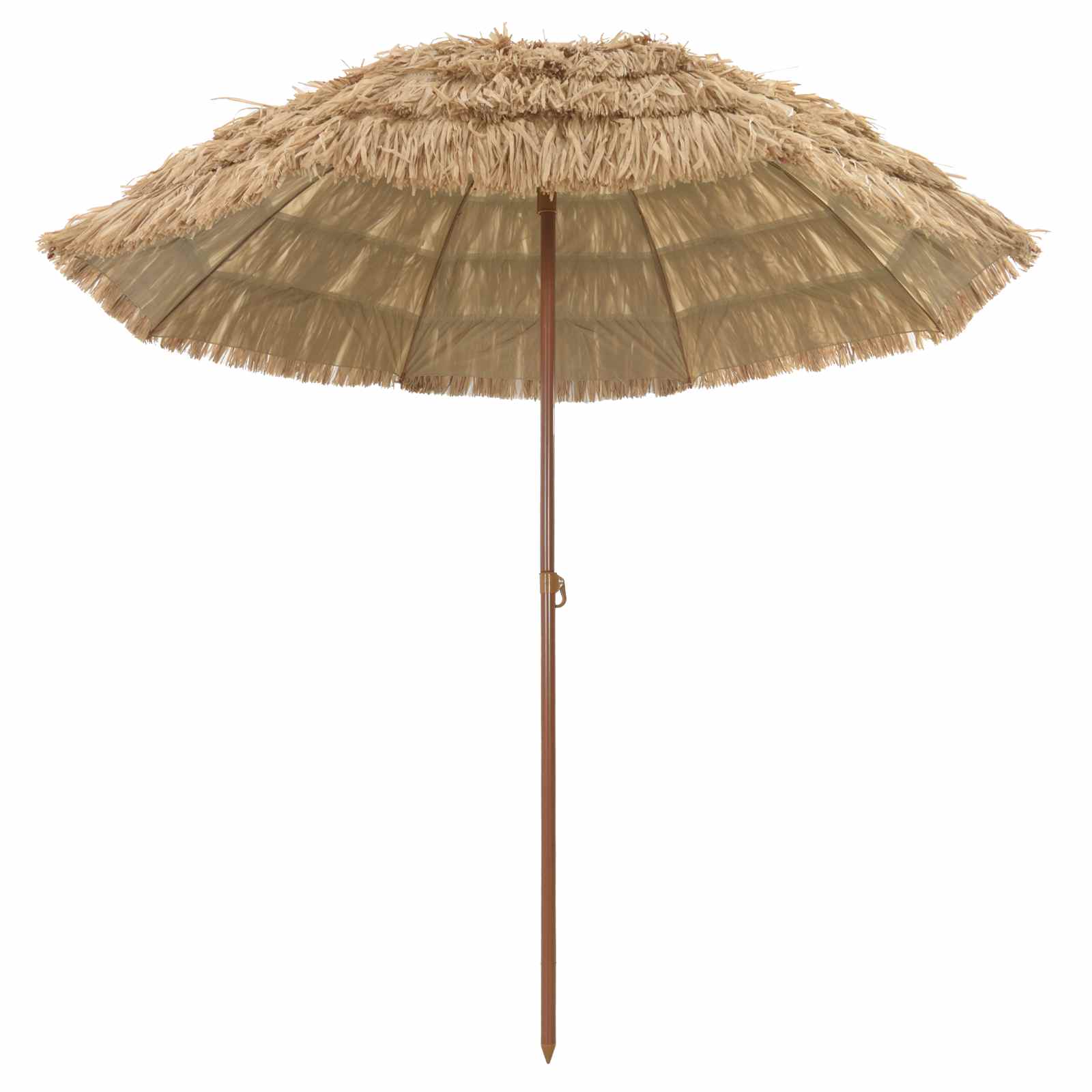 Strandparasol Naturel 255 x 255 x 255 cm Polyester en staal is nu te koop bij PeponiXL, paradijselijk wonen!