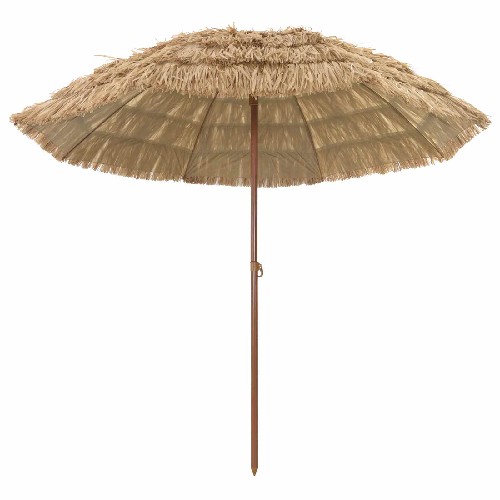 Strandparasol Naturel 255 x 255 x 255 cm Polyester en staal is nu te koop bij PeponiXL, paradijselijk wonen!