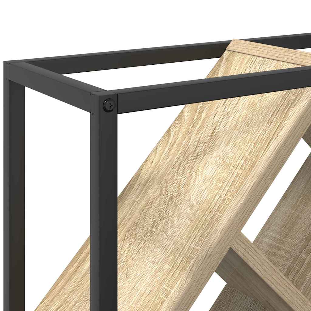 Wijnrek Sonoma Eiken 51 x 18 x 52,5 cm Bewerkt hout is nu te koop bij PeponiXL, paradijselijk wonen!