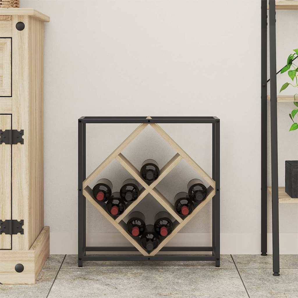 Wijnrek Sonoma Eiken 51 x 18 x 52,5 cm Bewerkt hout is nu te koop bij PeponiXL, paradijselijk wonen!