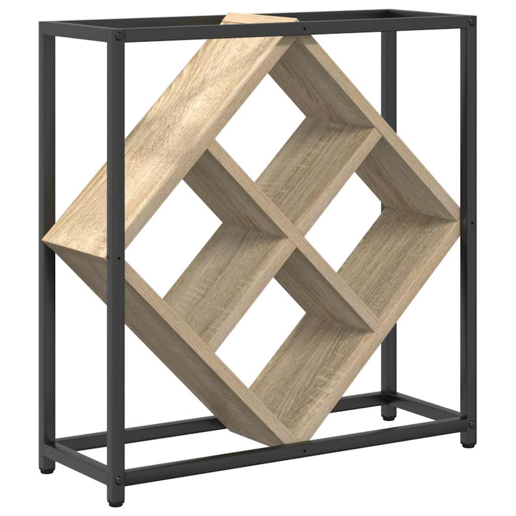 Wijnrek Sonoma Eiken 51 x 18 x 52,5 cm Bewerkt hout is nu te koop bij PeponiXL, paradijselijk wonen!