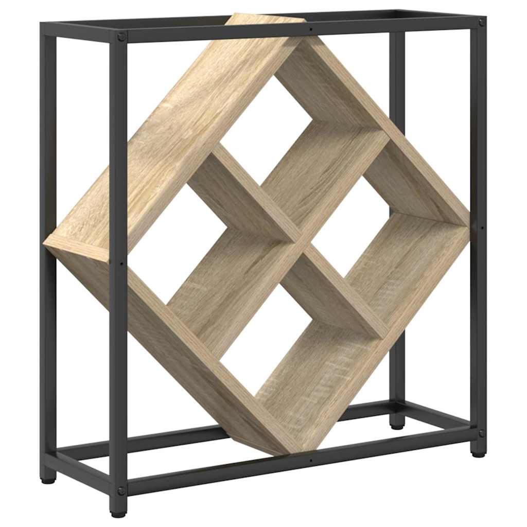 Wijnrek Sonoma Eiken 51 x 18 x 52,5 cm Bewerkt hout is nu te koop bij PeponiXL, paradijselijk wonen!