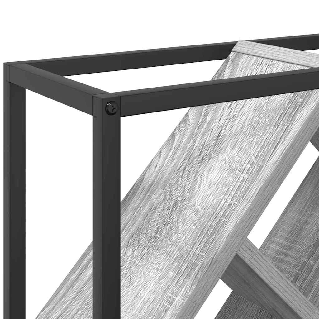 Wijnrek Grijs Sonoma 51 x 18 x 52,5 cm Bewerkt hout is nu te koop bij PeponiXL, paradijselijk wonen!