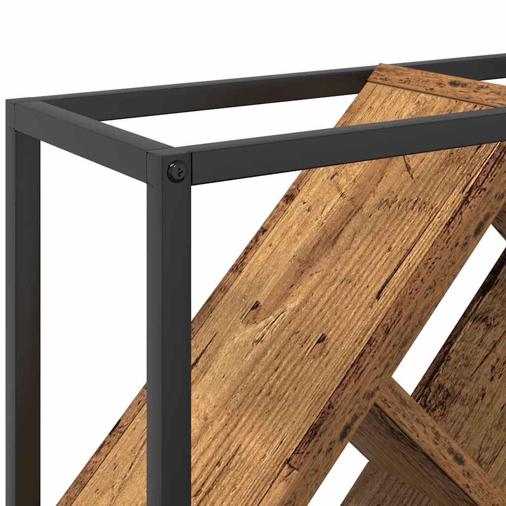 Wijnrek Oudhout 51 x 18 x 52,5 cm Bewerkt hout is nu te koop bij PeponiXL, paradijselijk wonen!