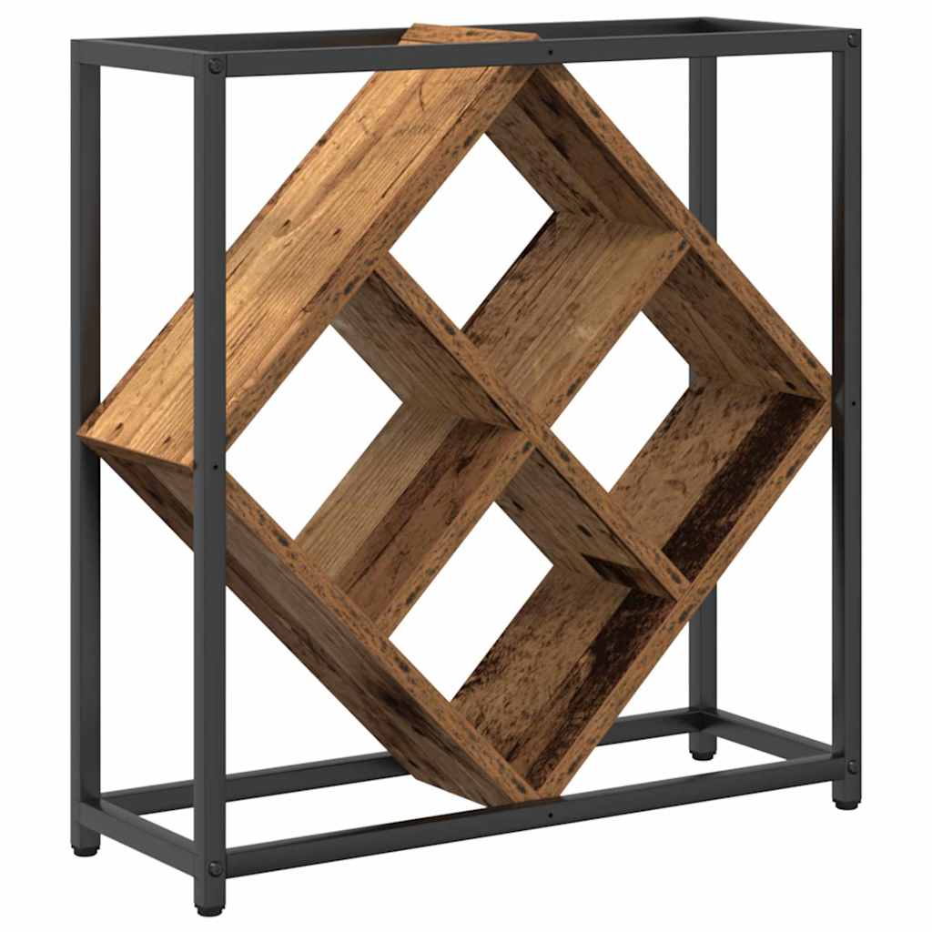 Wijnrek Oudhout 51 x 18 x 52,5 cm Bewerkt hout is nu te koop bij PeponiXL, paradijselijk wonen!
