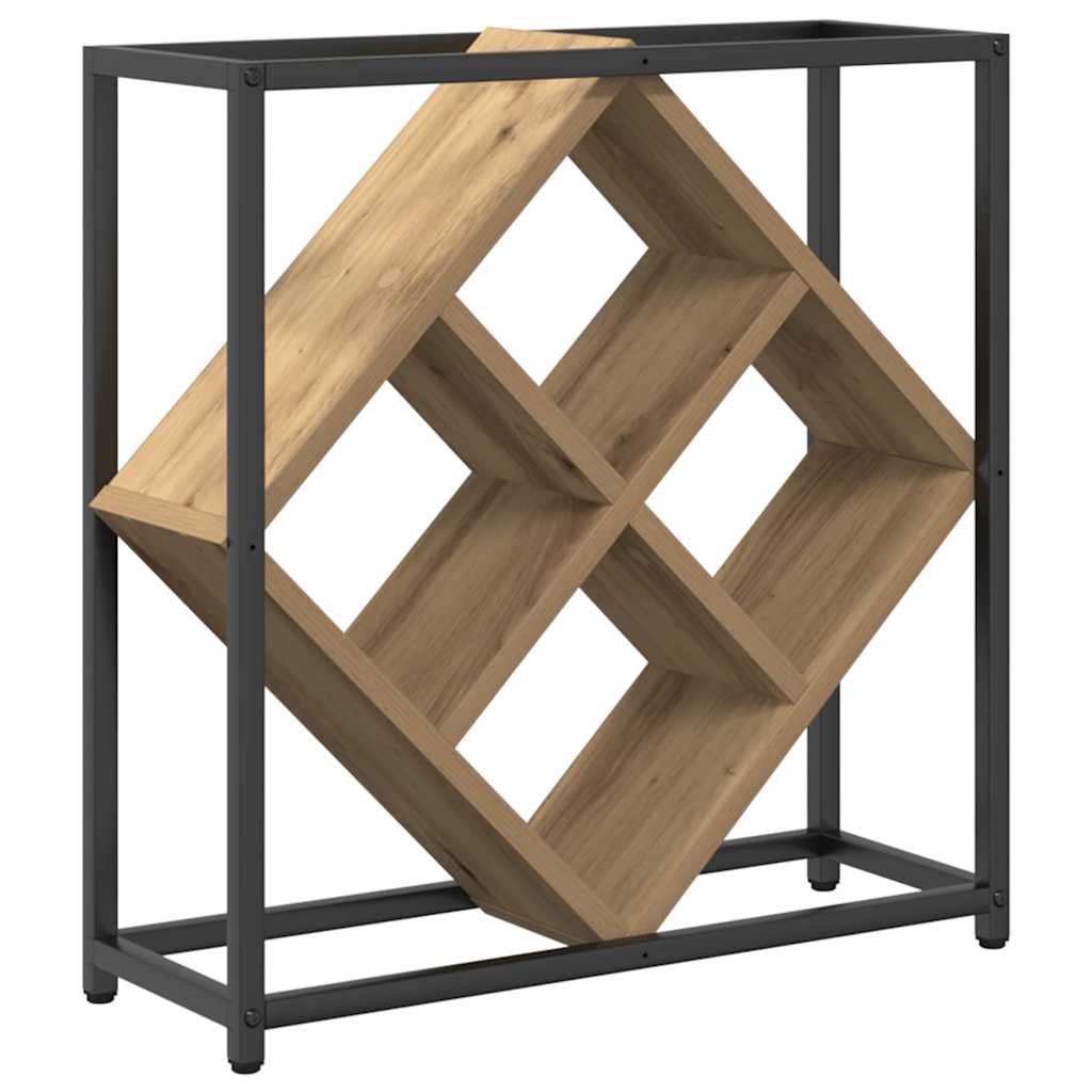 Wijnrek Artisan Eiken 51 x 18 x 52,5 cm Bewerkt hout is nu te koop bij PeponiXL, paradijselijk wonen!