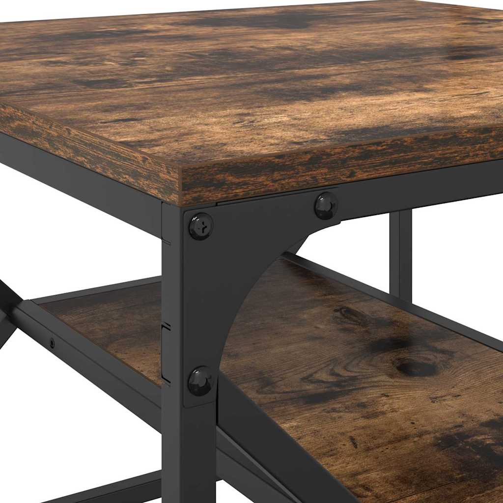 Salontafel Gerookt eiken 51 x 50 x 40 cm is nu te koop bij PeponiXL, paradijselijk wonen!