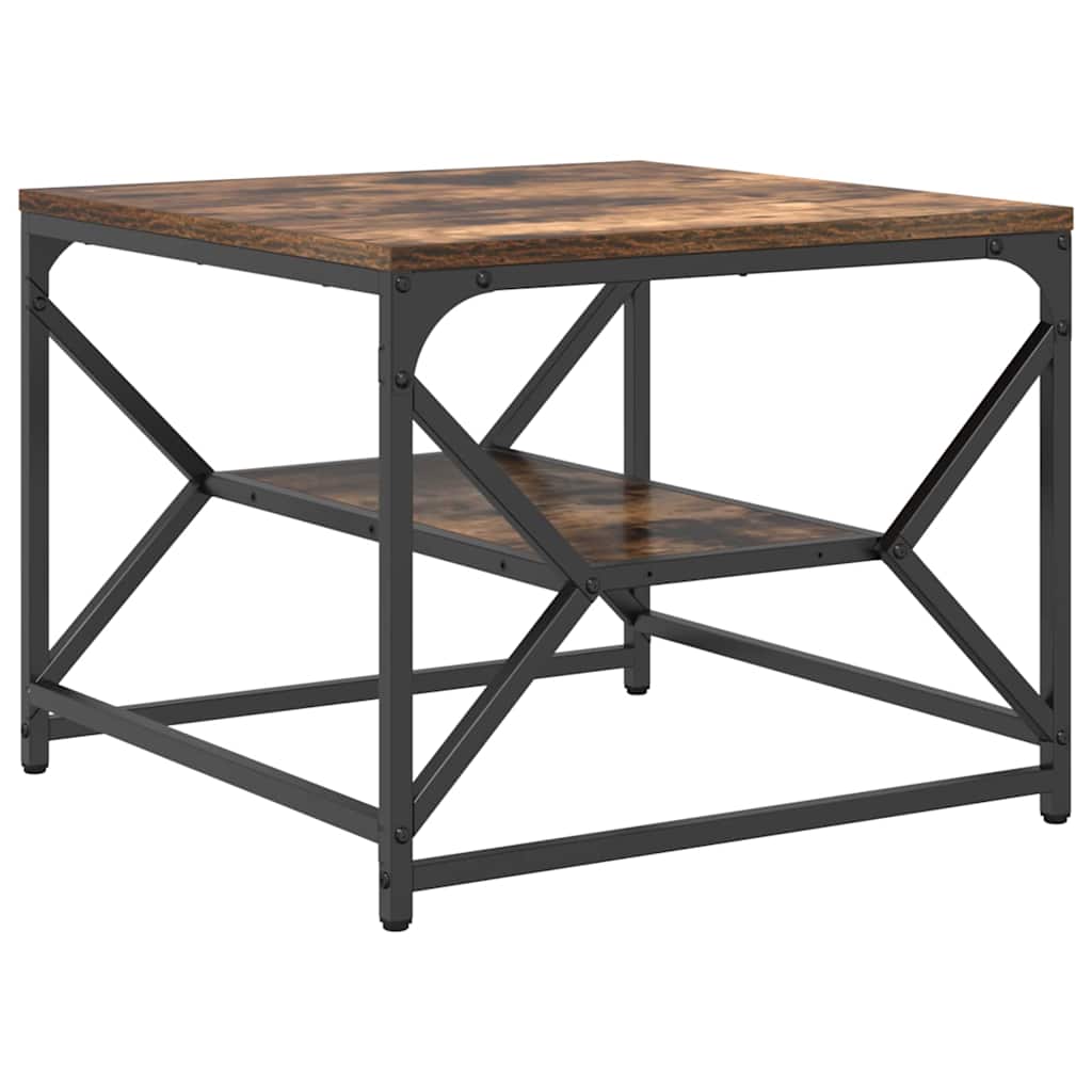 Salontafel Gerookt eiken 51 x 50 x 40 cm is nu te koop bij PeponiXL, paradijselijk wonen!