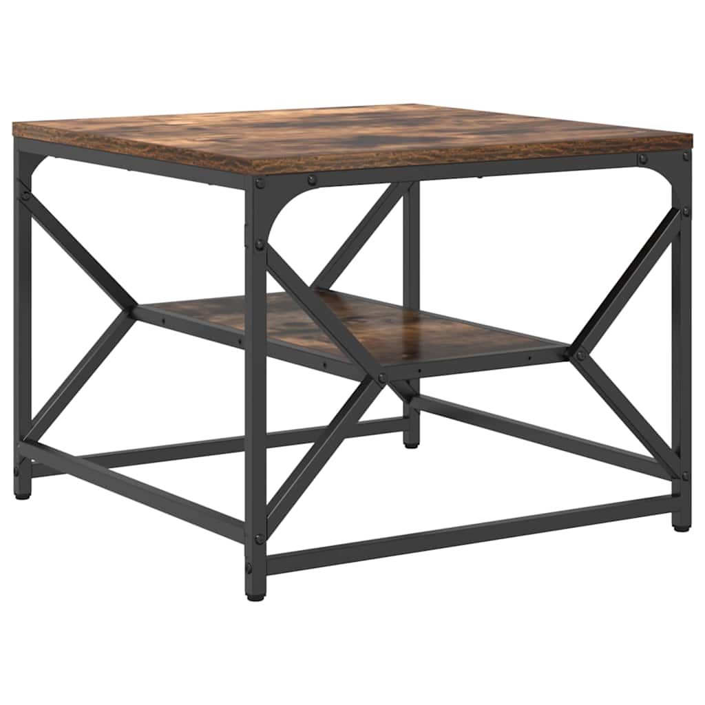 Salontafel Gerookt eiken 51 x 50 x 40 cm is nu te koop bij PeponiXL, paradijselijk wonen!