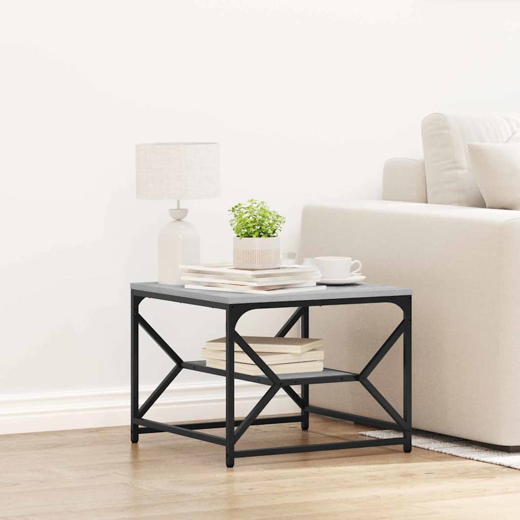 Salontafel Grijs Sonoma 51 x 50 x 40 cm is nu te koop bij PeponiXL, paradijselijk wonen!