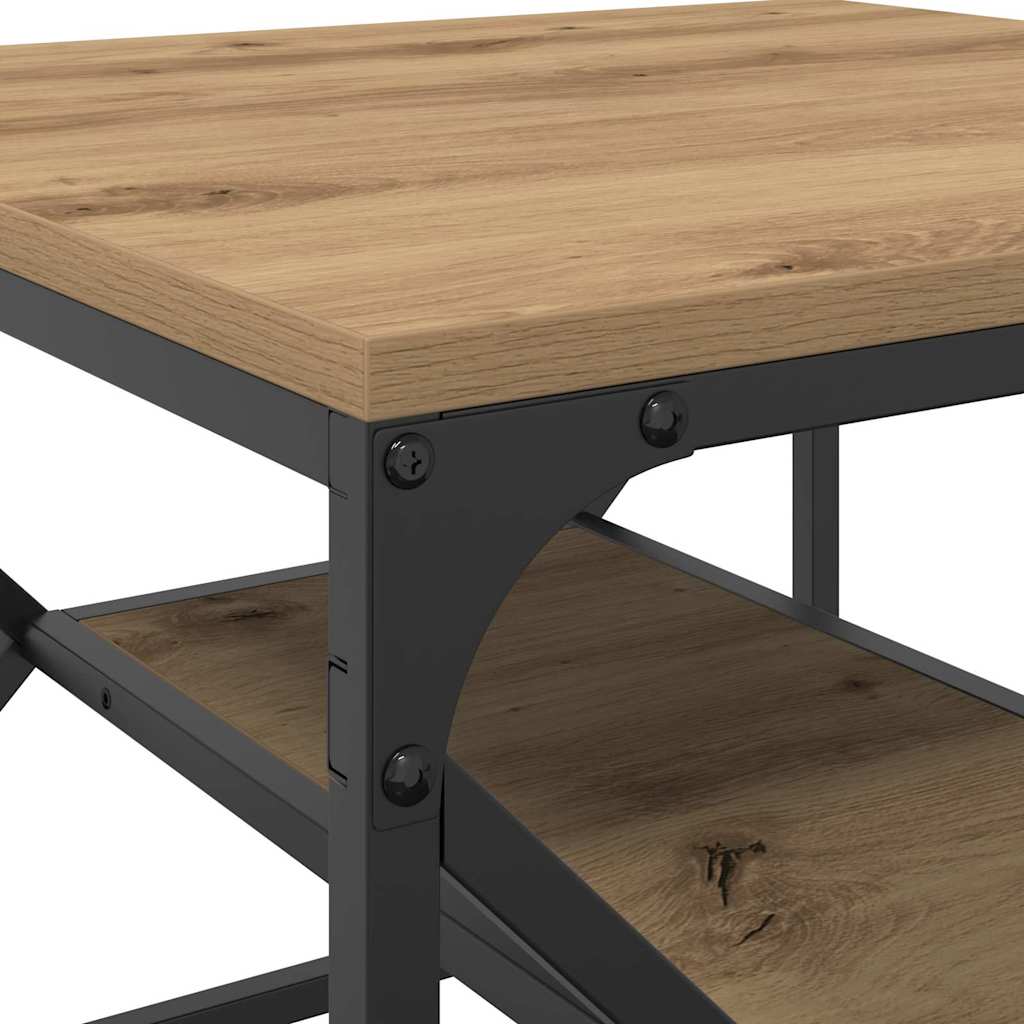 Salontafel Artisan Eiken 51 x 50 x 40 cm is nu te koop bij PeponiXL, paradijselijk wonen!