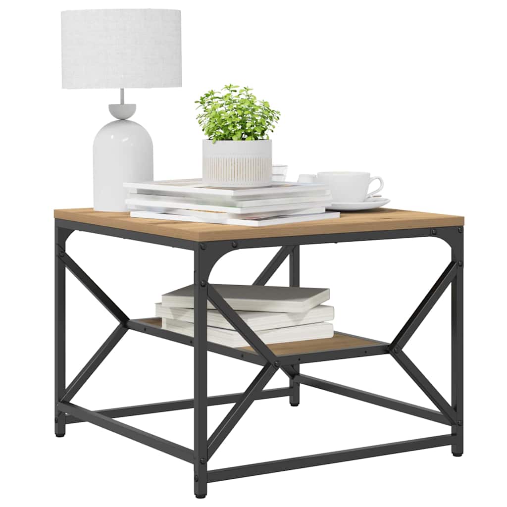 Salontafel Artisan Eiken 51 x 50 x 40 cm is nu te koop bij PeponiXL, paradijselijk wonen!